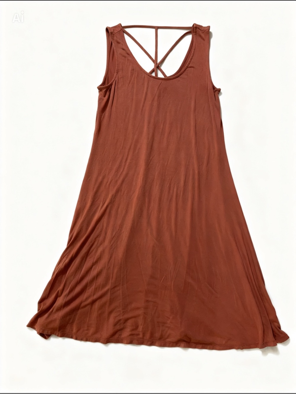 Maurice’s Sleeveless Rust Dress with Strappy Back